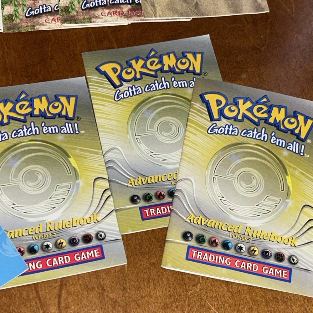 Vintage Pokemon Advanced Rulebooks‎ & Card Lists Vintage 1990s Paper F1
